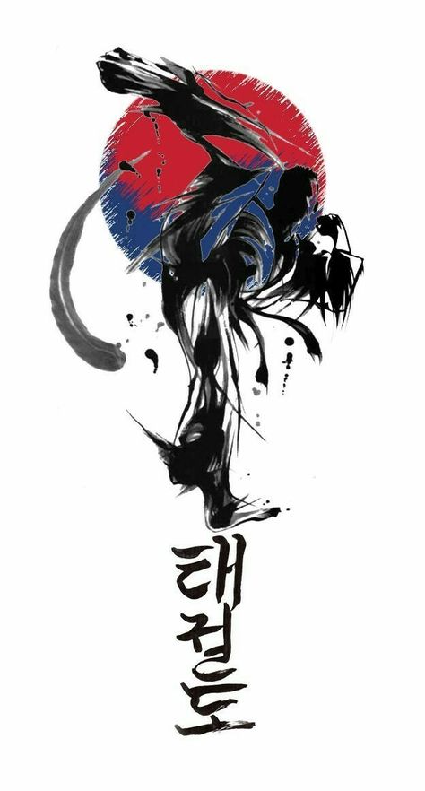 Martial Arts Tattoo Ideas, Taekwondo Tattoo Ideas, Martial Arts Wallpaper, Taekwondo Tattoo, Taekwondo Art, Martial Arts Tattoos, Guerriero Samurai, Japanese Tattoo Symbols, Japanese Wallpaper Iphone