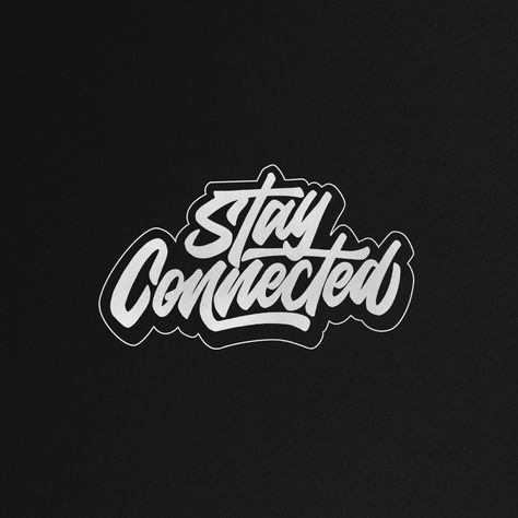 Stay Connected Design, Connect Logo, Motorbike Art, Connected Design, Text Fonts, Stay Connected, Lettering Design, Sport Team Logos, Typography