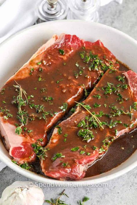 Rump Steak Marinade, Marinades For Beef, Marinade For Steaks, Beef Steak Marinade, Homemade Steak Marinade, Marinate Steak, Marinated Steak Recipes, Meat Dinner Recipes, Steaks On The Grill