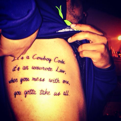 Luke Bryan quote tattoo from "blood brothers" Luke Bryan Tattoo Ideas, Luke Bryan Tattoo, Luke Bryan Songs, Luke Bryan Quotes, Country Tattoos, Fake Smile Quotes, Country Girl Problems, Country Song Quotes, Cowboy Quotes