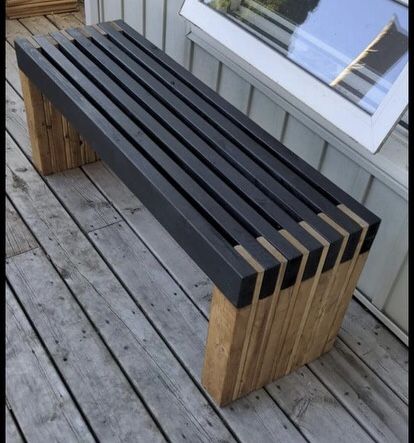 2x6 Projects, Garden Bench Ideas, Church Lobby Design, Wood Garden Bench, Outdoor Bbq Kitchen, Wood Garden, Kitchen Showroom, Bench Ideas, Industrial Interior Design