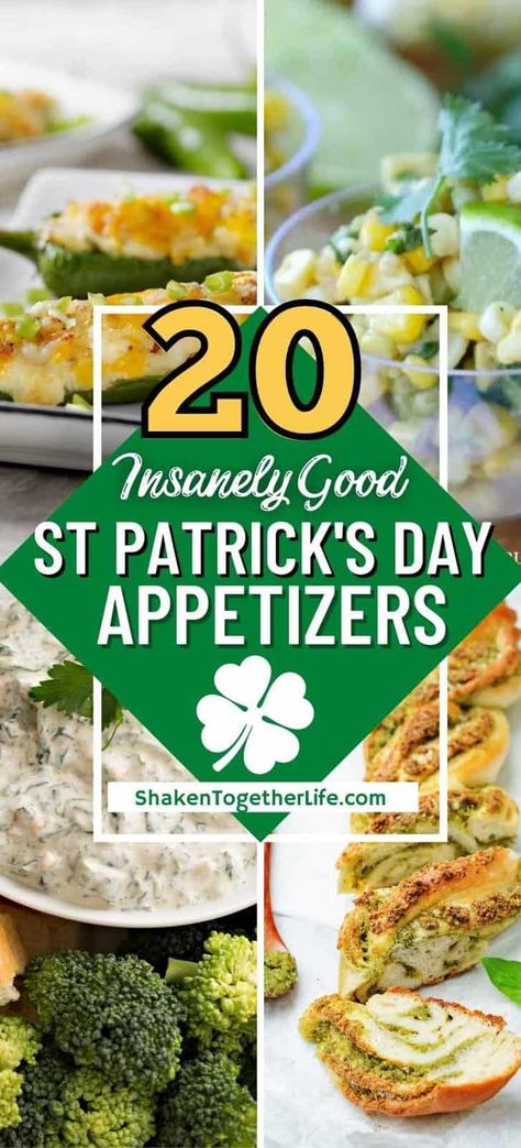 St Patricks Appetizers, Green Appetizers, St Pattys Recipes, St Patrick Party Food, Irish Appetizers, St Patrick's Day Appetizers, St Patricks Food, Prudent Penny Pincher, St Patrick Day Snacks