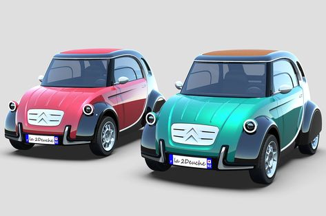 This Citroën 2CV inspired electric concept shines in dual-tone colors and modern styling – Yanko Design Citroen Logo, Custom Bmw, Bike Exif, Cruiser Motorcycle, Retro Punk, Mini Car, Dune Buggy, 3rd Wheel, Citroen Ds