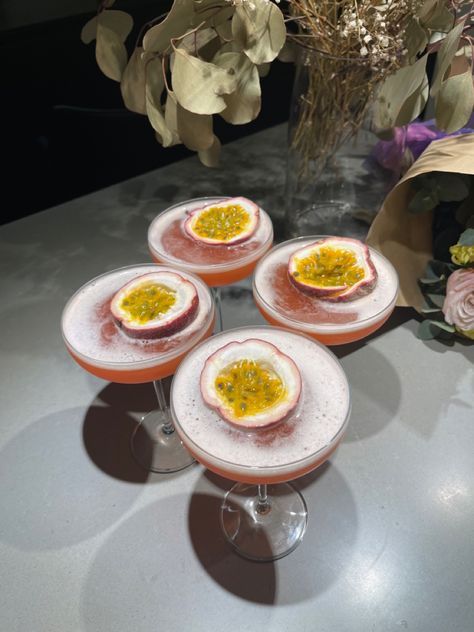 #cocktails #passionfruit #girlsnightout Passionfruit Martini Aesthetic, Cocktails Passionfruit, Passionfruit Vodka Cocktail, Passionfruit Martini, Passion Fruit Vodka Cocktail, Passionfruit Cocktail, Fruity Design, Night Routine, Passion Fruit