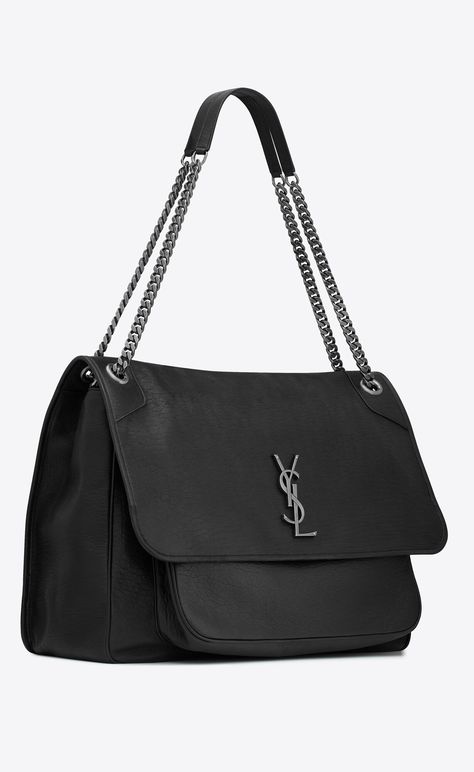 NIKI OVERSIZED in grained lambskin | Saint Laurent | YSL.com Oversized Bag, Small Leather Goods, Amazing Women, Ysl Bag, Yves Saint Laurent, Shoes Mens, Shoulder Strap, Saint Laurent, Men's Shoes