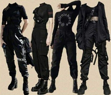 Modele Fitness, Aesthetic Grunge Outfit, Black Outfits, Tomboy Style Outfits, Swaggy Outfits, Tomboy Fashion, Kpop Fashion Outfits, Daily Dress, Edgy Outfits