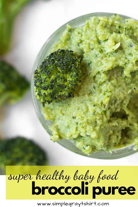 Broccoli Baby Food, Baby Broccoli Recipe, Broccoli Puree, Easy Homemade Baby Food, Pureed Food, Homemade Baby Food Recipes, Healthy Baby Food, Baby Puree, Baby Puree Recipes