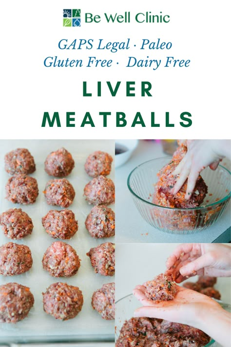 Hidden Liver Meatballs, Liver Meatballs Recipes, Beef Liver Meatballs, Liver Recipes Healthy, Gaps Meals, Hormone Recipes, Menstrual Food, Beef Liver Recipes, Liver Meatballs