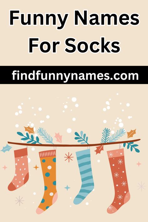 Get ready to roll on the floor laughing with this hilarious collection of sock names that will brighten up your day! From "Punny Peds" to "Socktopus," these unique and comical names will add a touch of humor to your sock game. Whether you're a sock enthusiast or just looking for a good laugh, this content is a must-see. #FunnyNamesForSocks #SockHumor #LaughOutLoud #SockGameStrong #PunnyPedSocks #Socktopus Sock Puns, Fundraiser Baskets, Funny Names, Funky Socks, Sock Game, Team Names, Roll On, Out Loud, Baby Names