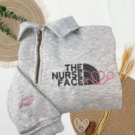 gift for nurse, nurse gift, nurse sweatshirt, nurse quarter zip, graduation gift, stethoscope rn, monogrammed nurse, heartbeat sweatshirt, nursing gifts, nursing student, custom nurse gift, rn cna lpn 🎆 PRODUCT AND BRAND: ➤ Jerzees 4528 Adult 9.5 oz. Super Sweats® NuBlend® Fleece Quarter-Zip Pullover ➤ 50% cotton, 50% polyester; Oxford is 49% cotton; 51% polyester;   - High-stitch density for a superior printing canvas;   - Self-material cadet collar;   - Virtually pill-free;   - Double-needle Picu Nurse Sweatshirt, Nursing Student Outfit Ideas, Nurse Graduation Outfit, Cna Sweatshirts, Nurse Preceptor Gift Ideas, Nursing Gift Ideas, Best Stethoscope For Nurses, Nurse Christmas Gifts, Nursing School Graduation Gifts