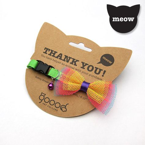 GOOOD Pet Collars designs and makes "GOOOD-looking" collars to raise food for animals. Cute clever #packaging : ) PD Dog Collar Packaging, Pet Packaging, Pet Store Ideas, Pet Branding, Dog Accesories, Pet Businesses, Pet Boutique, Cat Dresses, Creation Couture