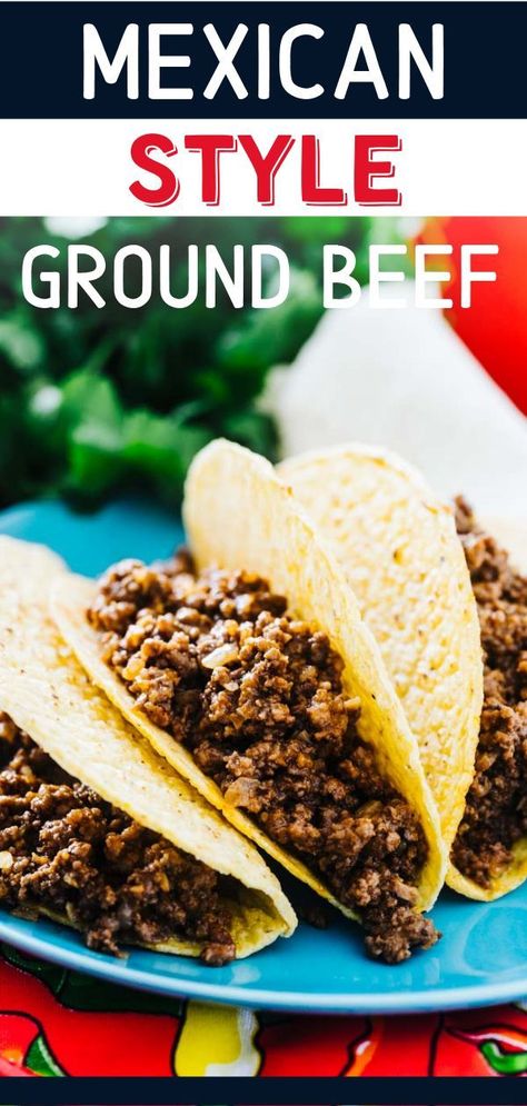 Taco Meat Seasoning, Beef Burrito Recipe, Taco Recipes Ground Beef, Mexican Ground Beef, Ground Beef Quesadillas, Ground Beef Taco Seasoning, Beef Tacos Recipes, Ground Beef Recipe, Taco Meat Recipes