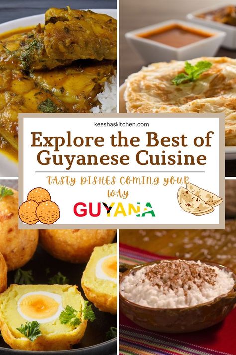 Embark on a tantalizing journey through Guyana's culinary landscape with our top 20 must-try dishes! From the rich flavors of Pepperpot to the unique textures of Cassava Egg Ball, this collection showcases the best of Guyanese cuisine. Whether you're a foodie exploring global tastes or a home chef eager to experiment with new recipes, these traditional dishes promise a delightful exploration of Guyana's diverse cultural heritage. Dive into the heart of South America with every bite! Guyanese Dinner Ideas, Pepperpot Guyanese, Guyanese Recipes Guyana Food, Guyana Recipes, Healthy Latin Recipes, Guyana Food, Guyanese Food, Guyanese Recipes, Pumpkin Stew