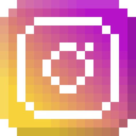 Instagram, pixel, logo Icon Free Pixel Instagram Icon, Instagram Pixel Icon, Pixel Icons For Apps, 8bit Icons, 8 Bit Icons, Social Media Logos Icons, Pixelated Icons, Pixel Logo, To Do App