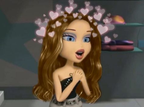 Brown Hair Blue Eyes Cartoon, Bratz Pfp, Anime Bad, Brown Hair Blue Eyes, Doll Aesthetic, Playlist Covers, Bratz Doll, Profile Pic, Cute Profile Pictures