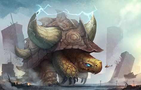 Shaun Keenan, Myths & Monsters, Mythical Monsters, Giant Tortoise, Beast Creature, Tmnt Art, Monster Hunter World, Fantasy Beasts, Alien Concept Art