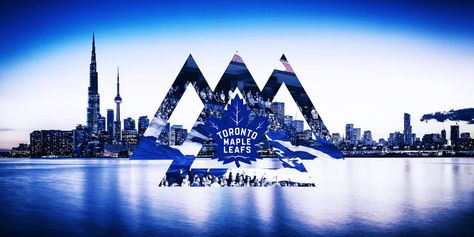 Toronto Maple Leafs Wallpaper, Maple Leafs Wallpaper, Wallpaper Toronto, Nhl Wallpaper, Hockey Art, Hockey Decor, Alberta Travel, Toronto Maple Leafs Hockey, Maple Leafs Hockey