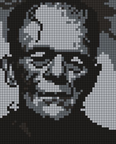 Halloween Perler, Afghan Squares, Kandi Cuffs, Crochet Graph, Boris Karloff, Graph Crochet, Kandi Cuff, Creativity Inspiration, Halloween Cross Stitch Patterns