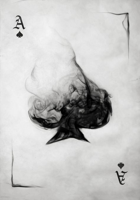 Tato Jam, Tato Realis, Spade Tattoo, A Playing Card, 카드 디자인, Card Tattoo, Ace Of Spades, Playing Card, 그림 그리기