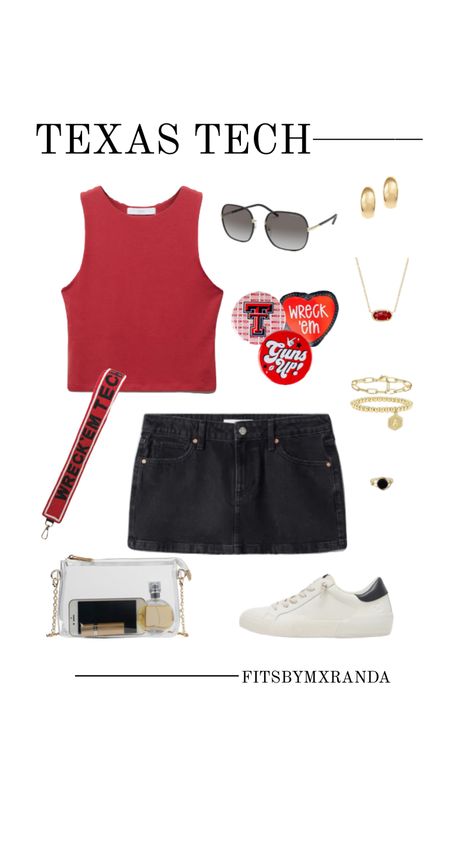 TEXAS TECH GAMEDAY FIT | curated on LTK #outfitinspo #gamedayfit #gamedayoutfit #outfit #texastech Texas Tech, Gameday Outfit, Polyvore Outfits, Your Aesthetic, Connect With People, Creative Energy, Cute Outfits, Texas, Football