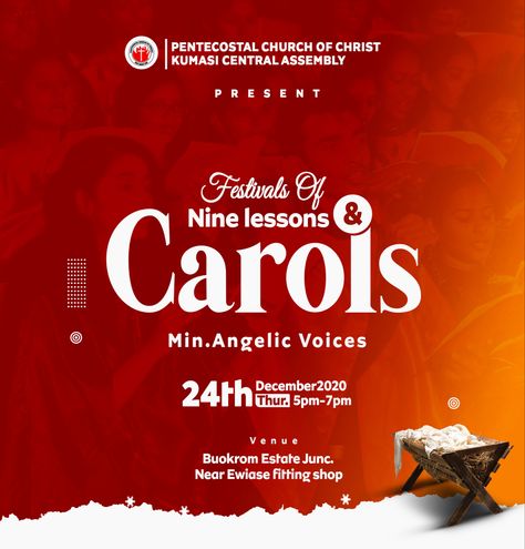 Christmas Carol Flyer Design, Carol Flyer Design, Coreldraw Design, Christian Graphic Design, Church Media Design, Banner Design Inspiration, Graphic Design Business Card, Church Poster Design, Creative Advertising Design