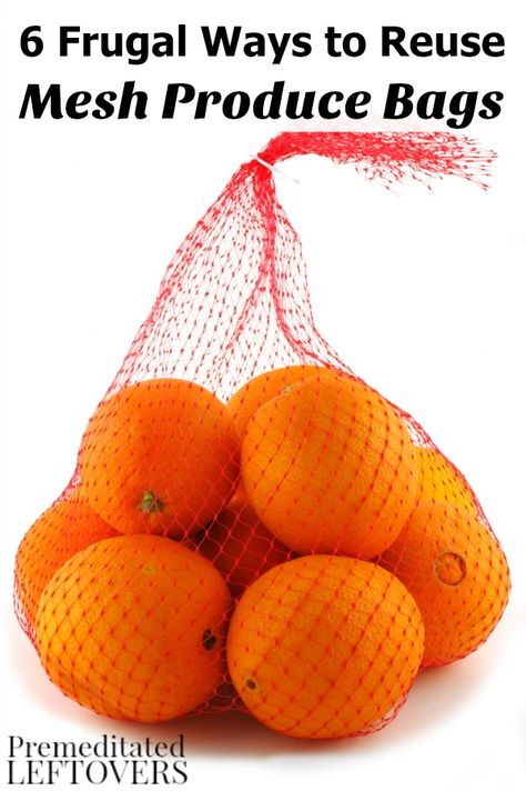 Onion Bag Diy, Produce Bags Diy, Mesh Produce Bags, Recycling Crafts, Vegetable Bag, Fruit Bag, Recycling Information, Bags Diy, Plastic Mesh