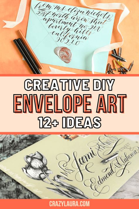 These DIY Envelope Art ideas will bring a creative touch to your letters, reminding us of the importance of well-crafted letters. #EnvelopeArt #DIY #MailArt Unique Envelope Design, Penpal Letters Ideas Envelopes, Envelope Addressing Creative, Creative Envelope Design Ideas, Decorate Envelope Ideas, Envelope Design Creative Handmade, Handmade Letters Ideas, Envelope Art Ideas, Letter Writing Ideas