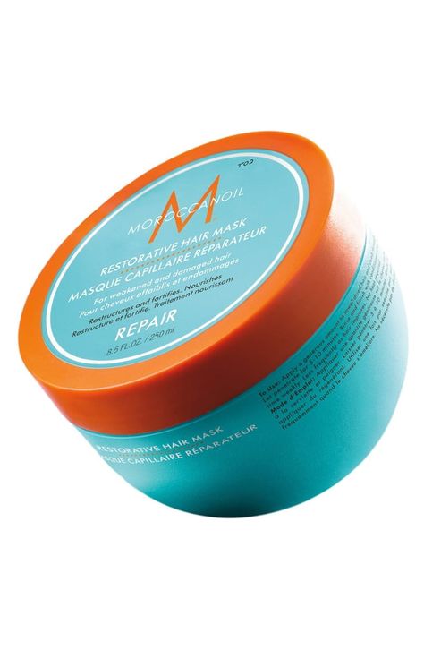 MoroccanOil Restorative Hair Mask Brown Spots On Face, Heat Styling, Home Remedies For Hair, Hair Remedies, 7 Minutes, Hair Restoration, Moroccan Oil, Hair Repair, Heat Styling Products