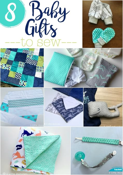 Baby Gift Sewing Projects, Gift Sewing Projects, Sewing Baby Gifts, Sewing Baby Projects, Baby Items To Sew, Easy Diy Sewing Projects, Cute Diy Gift Ideas, Baby Gifts To Sew, Homemade Baby Gifts