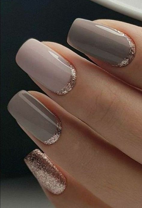 27 Stylish and Classy Nail Designs to Impress  #NailDesign Neutral Wedding Nails, Gold Gel Nails, Gold Nail Designs, Gel Nail Art Designs, Wedding Nails Design, Super Nails, Nail Art Wedding, Neutral Nails, Fabulous Nails