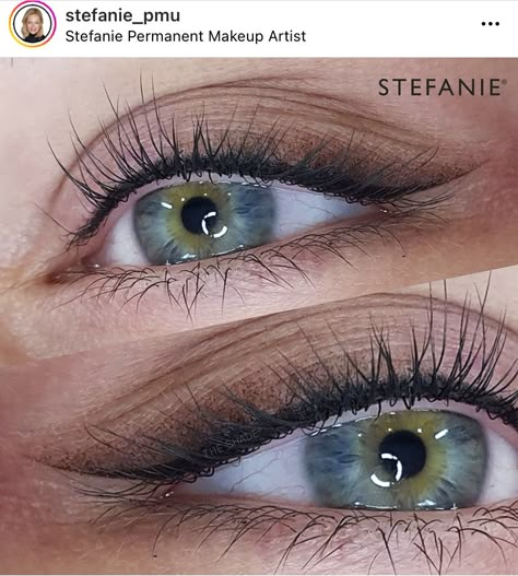 Eyeliner Blue Eyes, Tattoo Eyeliner, Lip Permanent Makeup, Permanent Makeup Eyeliner, Permanente Make-up, Blue Eyes Pop, Tattoo Makeup, Brow Tattoo, Permanent Eyeliner