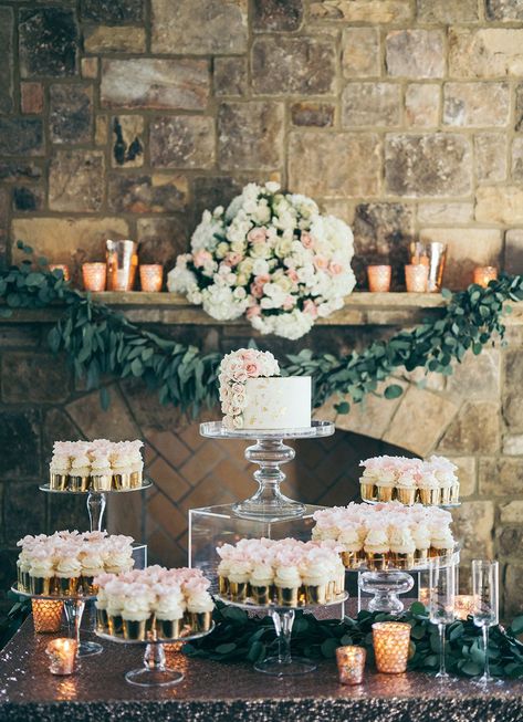 food and dessert table display ideas with acrylic Wedding Cupcake Table, Pedestal Ideas, Wedding Table Toppers, Acrylic Pedestal, Wedding Food Display, Wedding Cake And Cupcakes, Wedding Food Table, Dessert Display Wedding, Cupcake Table