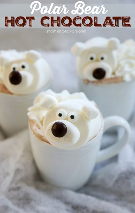 Smoothie Ideas, Idee Babyshower, Craft Kids, Chocolate Caliente, Hot Chocolate Bars, Think Food, Hot Chocolate Recipes, Christmas Breakfast, Christmas Snacks