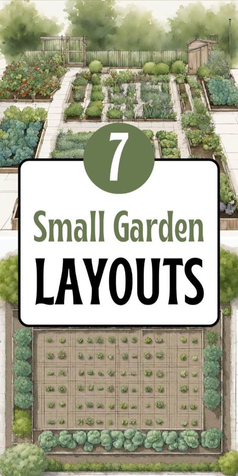 Discover how to maximize every inch of your small vegetable garden with innovative layouts and techniques. From intensive planting to vertical gardening, learn how to turn limited space into abundant harvests in this comprehensive guide. Vegetable Garden For Small Backyard, Raised Garden Layout Design, Small Food Garden Layout, Best Small Vegetable Garden Layout, Small Veggie Garden Design, 20 X 20 Garden Layout, Small Veggie Garden Layout, Allotment Garden Design, Vertical Vegetable Gardening