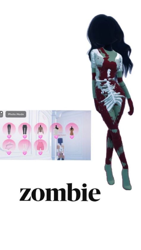 Zombie Dress, Character Design Tutorial, Roblox Roblox, Design Tutorials, Zombie, Dress To Impress, Character Design, Design