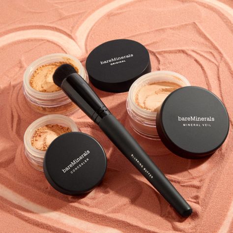 Bare Minerals Powder, Bare Minerals Concealer, Bare Minerals Foundation, Powder Concealer, Lip Gloss Balm, Mineral Powder, Bare Minerals, Finishing Powder, Skincare Ingredients