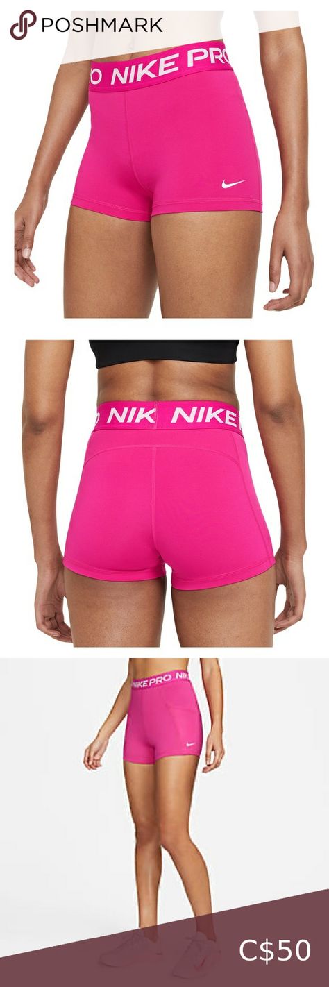 Nike Pro Shorts Hot Pink Nike Pros, Nike Pros Outfit, Pink Nike Pros, Nike Pro Shorts, Pink Nike, Spandex Shorts, Dance Competition, Nike Pros, Nike Pants