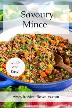 Minced Beef Recipes Easy, Mince Dishes, Savoury Mince, Minced Beef Recipes, Minced Meat Recipe, Minced Beef, Mince Recipes, Minced Meat, Beef Recipes Easy