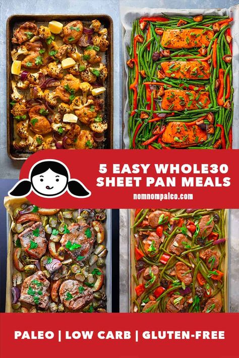 Whole30 Sheet Pan, Pan Pork Chops, Sheet Pan Meals, Whole30 Dinner Recipes, Sheet Pan Suppers, Nom Nom Paleo, Hearty Comfort Food, Recipe Sheets, Fry Sauce