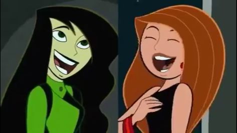 Shego And Kim Matching Pfp, Kim And Shego Halloween Costume, Rottmnt Shifting, Shego And Kim, Shego Halloween Costume, Kim Possible And Ron, Ron Stoppable, Shawty Bae, Hair Stripes