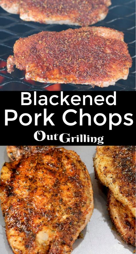 Pork Chops Low Carb, Blackened Pork Chops, Cooking Boneless Pork Chops, Balsamic Pork Chops, Bbq Pork Chops, Homemade Cajun Seasoning, Easy Pork Chop Recipes, Grilled Pork Chops, Easy Weeknight Dinner