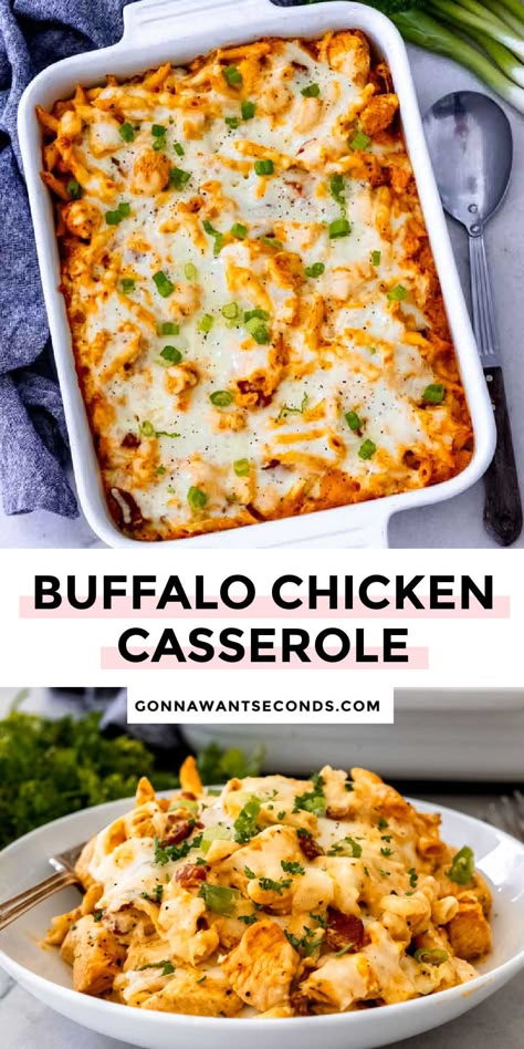 Buffalo Chicken Casserole Chicken Wing Casserole, Healthy Buffalo Chicken Casserole, Buffalo Chicken Sweet Potato Casserole, Spicy Chicken Casserole Recipes, Buffalo Chicken And Rice Casserole, Buffalo Chicken Potato Casserole, Superbowl Casserole, Potluck Chicken Recipes, Buffalo Chicken Casserole Recipes