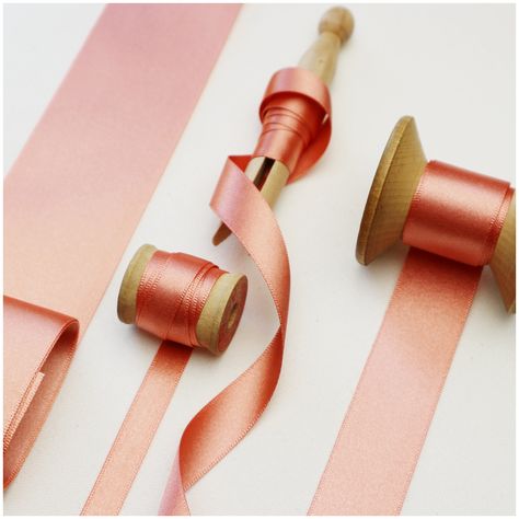 Rose Gold Satin Ribbon 20 Meter Reels Rose Gold Ribbon, Rose Gold Satin, Gold Trend, Rose Gold Gifts, Acorn And Oak, Ribbon Rose, Gold Snowflake, Ribbon Roses, Wedding Ribbon