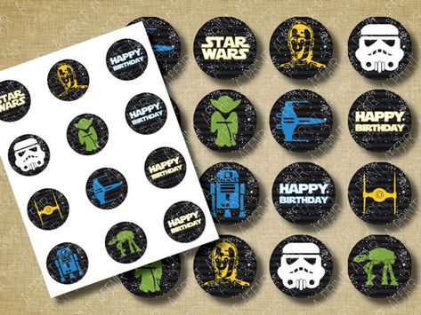 Star+Wars+Cupcake+Toppers+Printable Star Wars Cupcake Toppers Printable Free, Star Wars Cake Topper Printable, Peppa Pig Cupcake Topper, Star Wars Cupcake Toppers, Star Wars Cake Toppers, Star Wars Printables, Star Wars Cupcakes, Pig Cupcakes, Cupcake Toppers Free