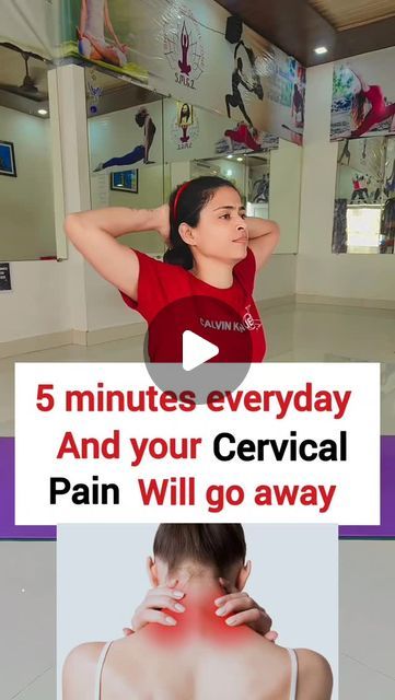 Priya 🧘Yoga Teacher on Instagram: "Bye bye cervical pain 
Dm to join my online yoga fitness class 

#fit_with_priya_ #neckpain #neckhump #cervicalpain" Cervical Pain Exercises, Neck Hump, Cervical Pain, Online Yoga, October 20, Neck Pain, Exercise Fitness, Yoga Teacher, Bye Bye