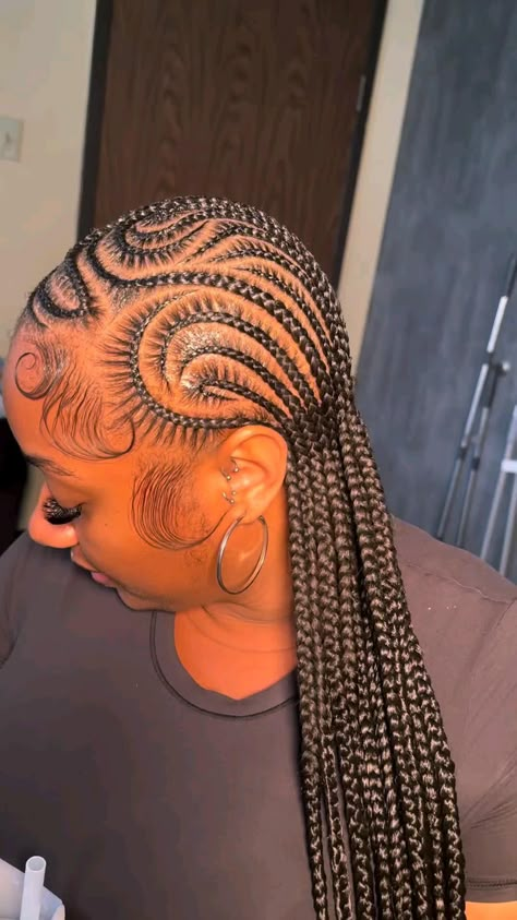 Stitch Braids Freestyle Stitch Braids, Alicia Keys Braids, Hair Braid Designs, Latest Hair Braids, Cornrows Braids For Black Women, Women Cornrows, Twisted Hair, Short Box Braids Hairstyles, Braided Hairstyles For Black Women Cornrows