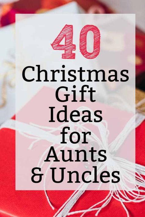 40 great Christmas gift ideas for Aunts and Uncles! #christmasgifts Gifts For Aunts And Uncles, Christmas Presents For Aunts, Presents For Aunts, Ideas For Christmas Gifts, Christmas Gifts For Uncles, Gifts For Aunts, Christmas Gifts For Aunts, Stocking Stuffers For Mom, Gifts For Aunt