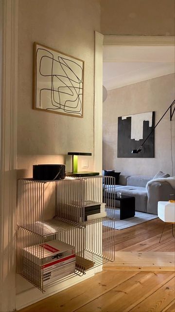 Berlin Interior Design Apartments, Bauhaus Interior Living Room, Interior Design Bauhaus, Artdeco Interiors Home, Bauhaus Hallway, Bauhaus Style Interior Design, Bauhaus Interior Design Living Rooms, Berlin Style Interior, Berlin Apartment Interior