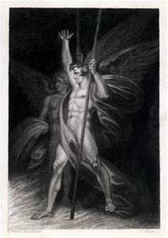 Two Eminent Devils, Satan and Beelzebub as They are Described by Milton in Paradise Lost. . . — Buy this art print at AllPosters.com Face P, Paradise Lost, Lord Of The Flies, J P, Angels And Demons, Male Figure, Fallen Angel, Ancient Greece, Male Art