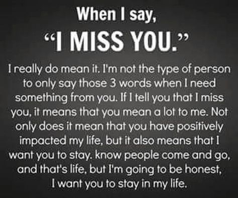 ☆When I say "I Miss You", I really do mean it Night Poems, I Miss You Messages, 52 Reasons, Breakfast Slider, Now Quotes, Soulmate Love Quotes, Sweet Love Quotes, Soulmate Quotes, Sweet Quotes